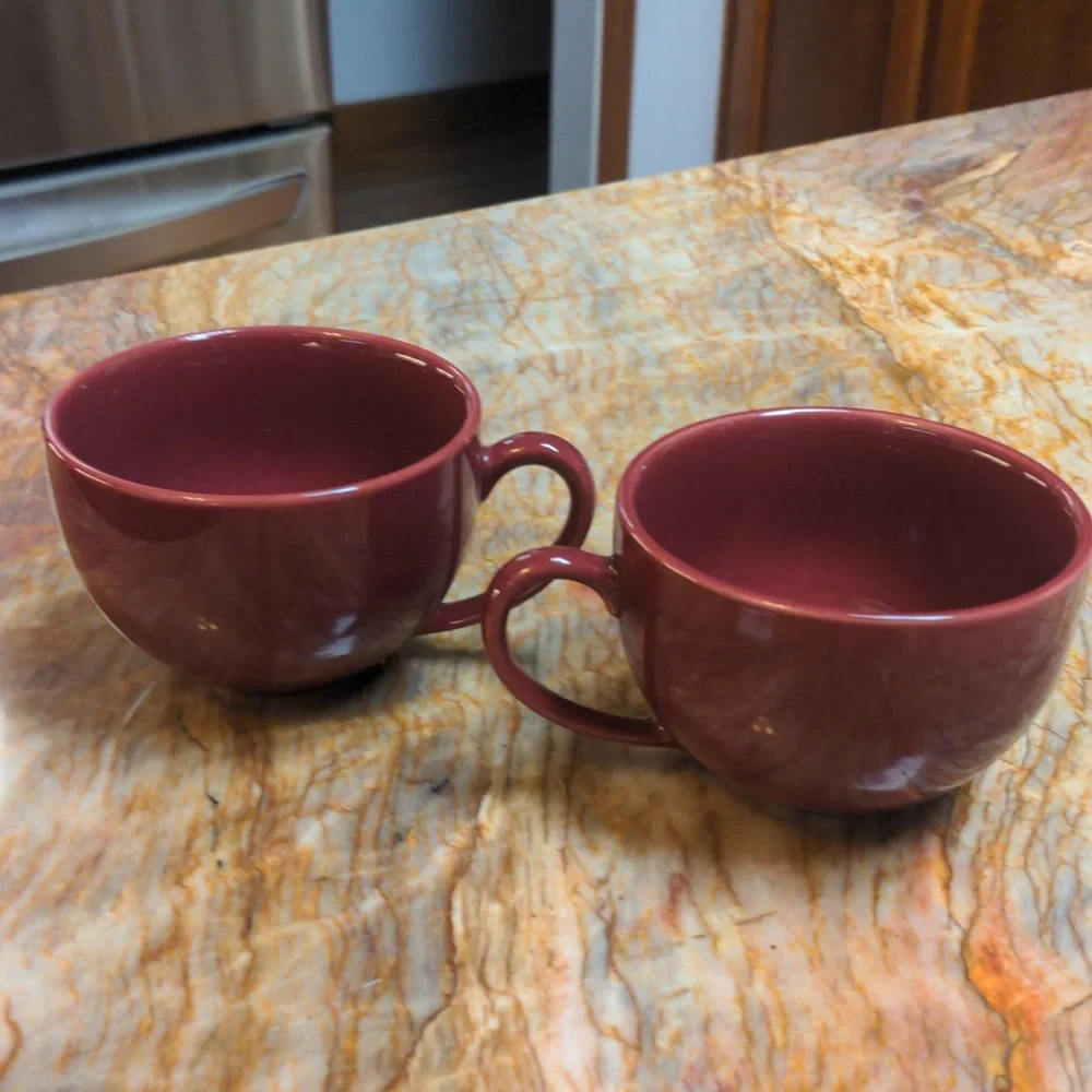 POTTERY BARN SET coffee Tea Mugs Cups